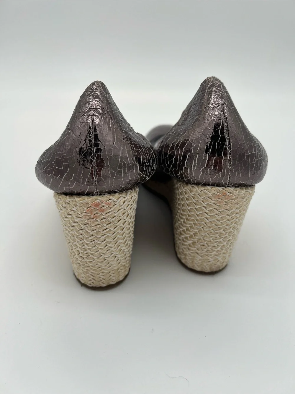 Wonder’s Metallic Bronze Espadrille Wedge Flats size 41